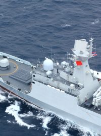 Čínská válečná loď v Jihočínském moři