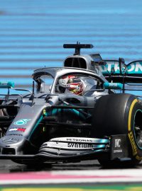 Lewis Hamilton v Mercedesu ve Velké ceně Francie