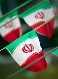 Írán, íránské vlajky, íránská vlajka (ilustrační  foto)