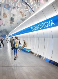 Podoba budoucí stanice metra D Olbrachtova