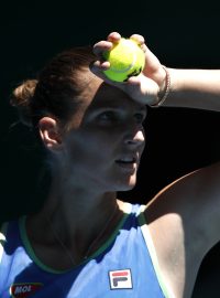 Karolína Plíšková v utkání třetího kola Australian Open