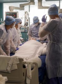 Hospitalizace pacientů s koronavirem ve francouzské Marseille