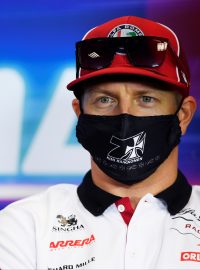 Kimi Räikkönen při Velké ceně Portugalska 2020