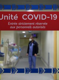 Covidové oddělení v nemocnici v Marseille