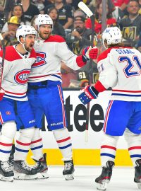 Hokejisté Montrealu slaví výhru nad Las Vegas