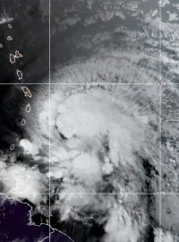 Satelitní snímek tropické bouře Elsa z 2. července