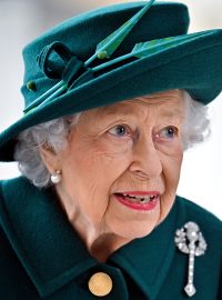 Britská královna Alžběta II. na snímku ze začátku října 2021