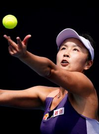 Čínská tenistka Peng Šuaj (na archivním snímku z Australian Open, leden 2020)