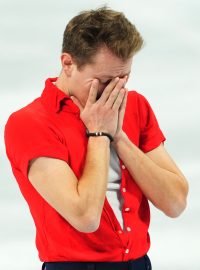 Krasobruslař Michal Březina na olympijských hrách v Pekingu pokazil krátký program a poprvé v kariéře nepostoupil na vrcholné akci do volných jízd