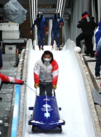 Ledové koryto v olympijském Pekingu
