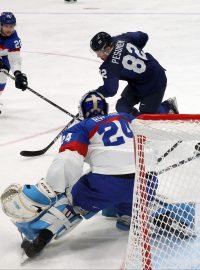 Finové ohrožují bránu Slovenska v zápase semifinále olympijského turnaje