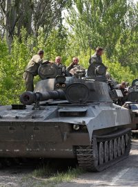 Proruské jednotky v Doněcké oblasti