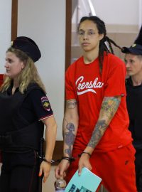 Americká basketbalistka Brittney Grinerová před soudním jednáním