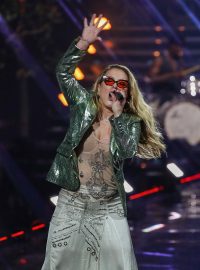 Americká zpěvačka Anastacia na koncertu v Lipsku, 23. července 2022.