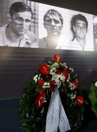 Uctění památky obětem masakru na mnichovské olympiádě v roce 1972 při příležitosti 50. výročí