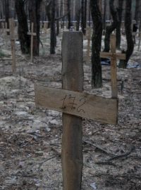 Většina těl patří civilistům a většina z těch zatím exhumovaných nese stopy mučení, uvedl gubernátor Charkovské oblasti