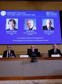 Laureáti Nobelovy ceny za chemii v roce 2022