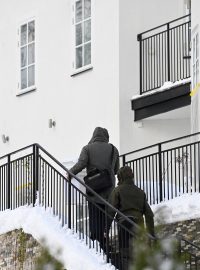 Dům nedaleko Stockholmu, ve kterém policie zatkla ruské manžele