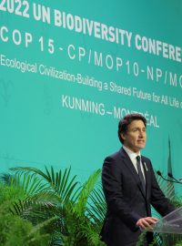 Kanadský premiér Justin Trudeau na konferenci COP15