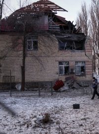 Dronový útok v Kyjevě
