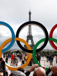 Olympijské kruhy v Paříži