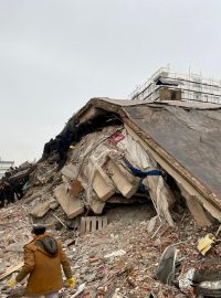 Zničený dům v tureckém městě Diyarbakır