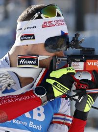 Michal Krčmář při vytrvalostním závodě na mistrovství světa v Oberhofu