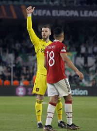 Fotbalisté Manchesteru United slaví postup do čtvrtfinále Evropské ligy