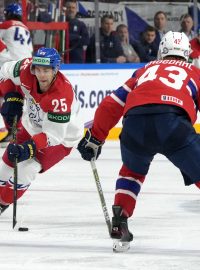 Hokejisté národního týmu hrají proti Norsku