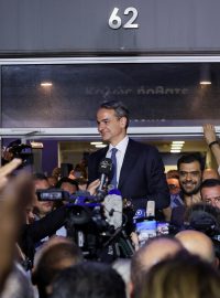 Řecký premiér a předseda konzervativní strany Nová demokracie Kyriakos Mitsotakis