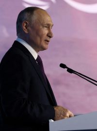 Ruský prezident Vladimir Putin na fóru ve Vladivostoku