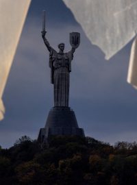 Socha zvaná Matka vlast v Kyjevě