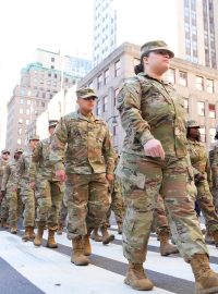 Přehlídka amerických vojáků v New Yorku