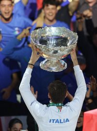 Oslavy italských tenistů po zisku Davis Cupu