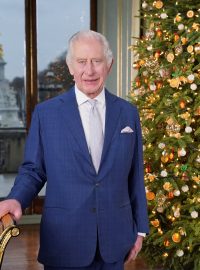 Britský král Karel III. před vánočním projevem