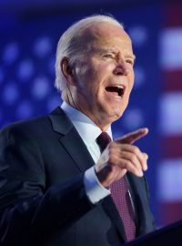 Joe Biden při kampani v Nevadě