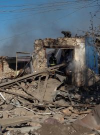 Následky ruského náletu v Charkovské oblasti