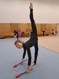 Dvanáctiletá gymnastka Polyna z Ukrajiny získala titul mistryně ČR