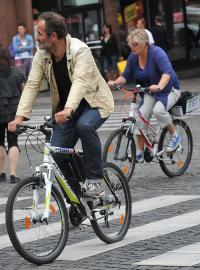 Cyklista, kolo, Praha