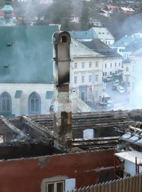 požár Banská Štiavnica