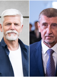 Trojice s největší podporou v průzkumu Medianu k prezidentským volbám, zleva Petr Pavel, Andrej Babiš a Danuše Nerudová.