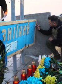 Ukrajinský prezident Volodymyr Zelenskyj na Hadím ostrově