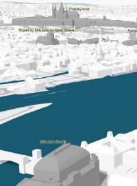 3D model Prahy z dílny Institutu plánování a rozvoje