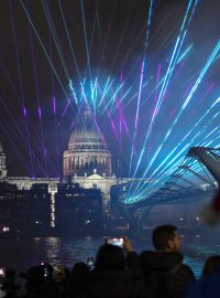 Vítání nového roku 2022 v Londýně