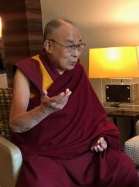 14. dalajláma a Roman Kramařík, pilot mise Okřídlený lev