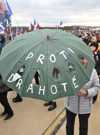 Demonstrace proti vládě na pražské Letné, 26.11.2022