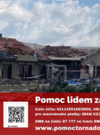 Online leták Diecézní charity Brno s údaji pro dárce.