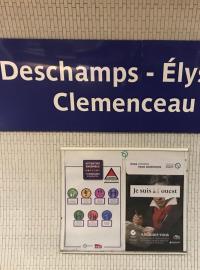 Stanice pařížského města Deschamps - Élysées Clemenceau