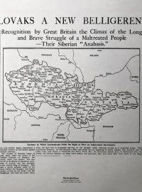 Deník New York Times přesně před sto lety, uprostřed srpna 1918, věnoval myšlence československého státu titulní článek středečního vydání, později v týdnu pak ještě dva dlouhé texty a otiskl i velkou mapu Československa.