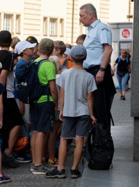 Exkurze dětí na výstavu v České národní bance